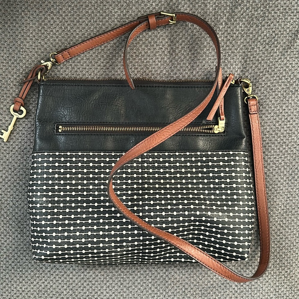 Fossil leather bag